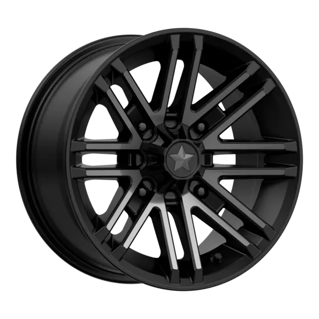 MSA M40 Rogue 16x7 - 4/156, +10mm ATV/UTV Felg - Maskinert/Sort 