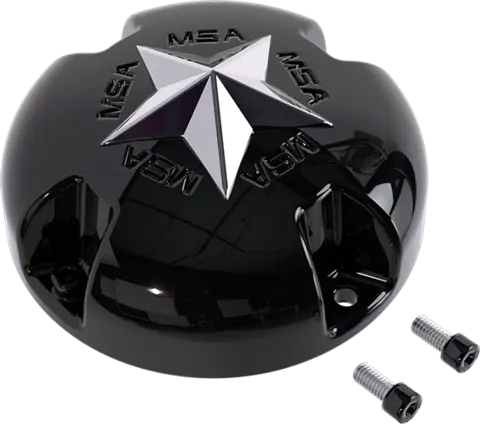 MSA Senterkopper - Bolt-On Wheel Cap Star, Svart Blank