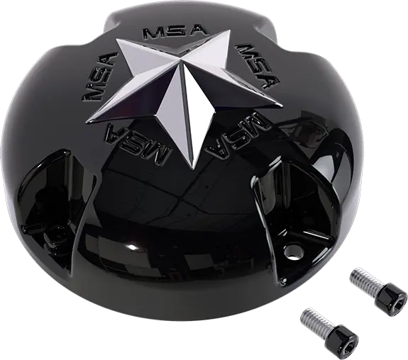 MSA Senterkopper - Bolt-On Wheel Cap Star, Svart Blank 
