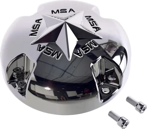 MSA Senterkopper - Bolt-On Wheel Cap Star, Chrome