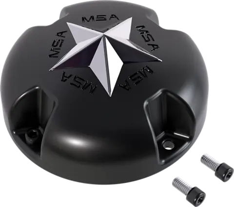 MSA Senterkopper - Bolt-On Wheel Cap Star, Svart Matt