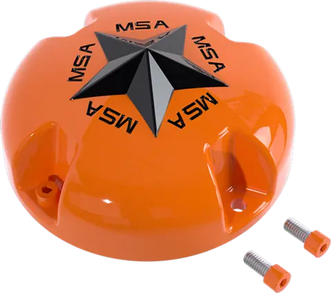 MSA Senterkopper - Bolt-On Wheel Cap Star, Oransje