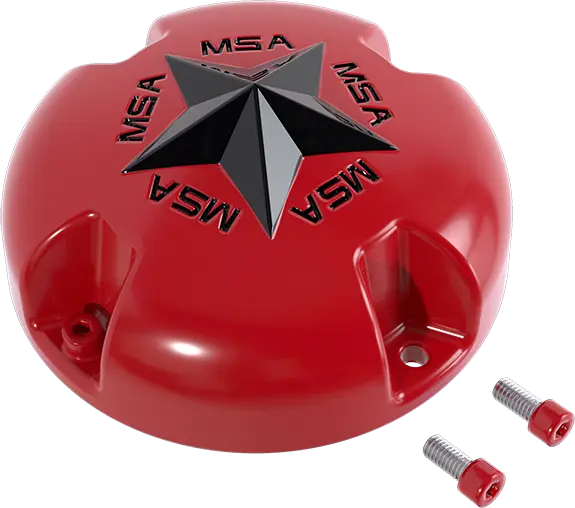 MSA Senterkopper - Bolt-On Wheel Cap Star Rød 