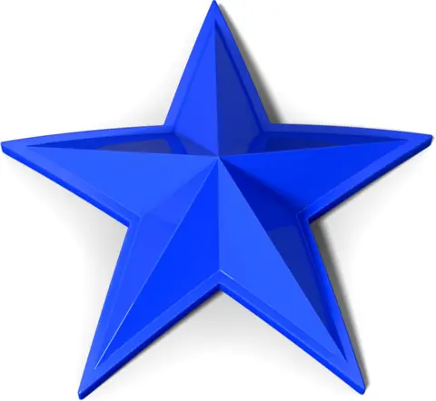 MSA Senterkopp Stjerner 4pk MSA Cap Stars, Blå