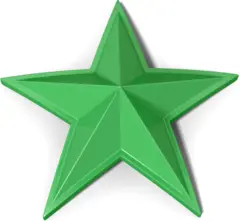 MSA Senterkopp Stjerner 4pk MSA Cap Stars, Gr&#248;nn