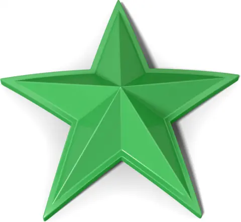 MSA Senterkopp Stjerner 4pk MSA Cap Stars, Grønn