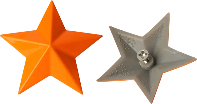 MSA Senterkopp Stjerner 4pk MSA Cap Stars, Oransje 