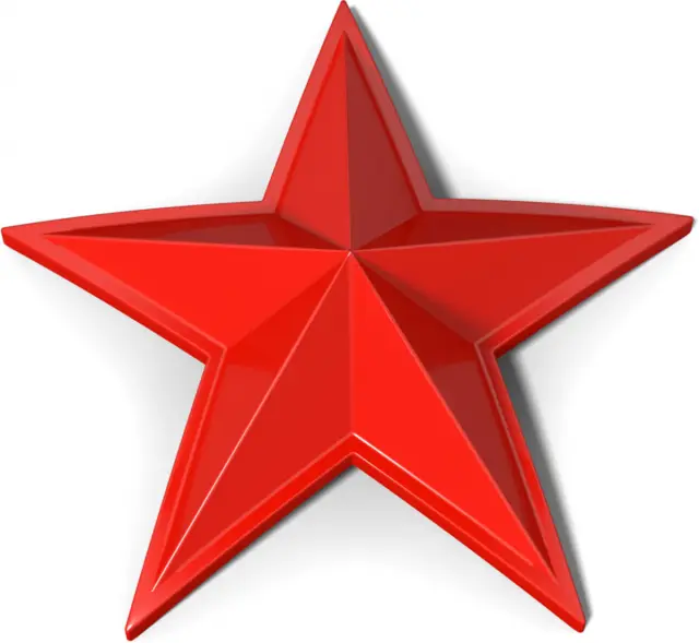 MSA Senterkopp Stjerner 4pk MSA Cap Stars, Rød 