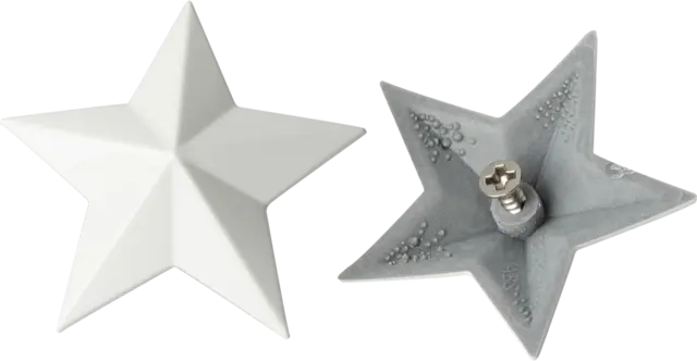 MSA Senterkopp Stjerner 4pk MSA Cap Stars, Hvit 