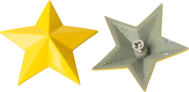 MSA Senterkopp Stjerner 4pk MSA Cap Stars, Gul 