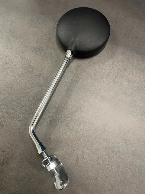 Speil Universal M10 m/klemme Sort plast/Chrome 