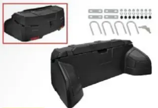 Bagasjeboks ATV - bak, 100L Komplett med monteringsdeler