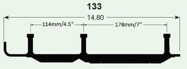 Styreskinne Arctic Cat Snøscooter X-Calibar II Koromant