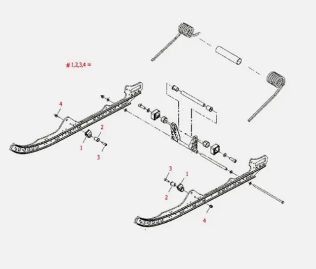 Fjærholder  - BRP Upgrade kit Lynx, Ski-Doo 