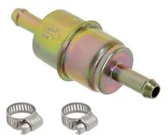 Bensinfilter m/slangeklemmer 3/8&#39;&#39;(10mm) Passer  3/8&#39;&#39;(10mm) slanger
