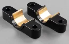 Styrelager Axys Øvre/Nedre Sort Aluminuim - Bronsje Foring