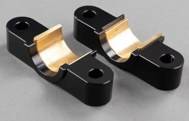 Styrelager Axys Øvre/Nedre Sort Aluminuim - Bronsje Foring 