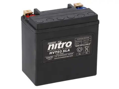 Nitro HVT 03 - 12V ATV/MC/Snøscooter Batteri 12V, 14 Ah, 148x86x144 Forseg. AGM GEL