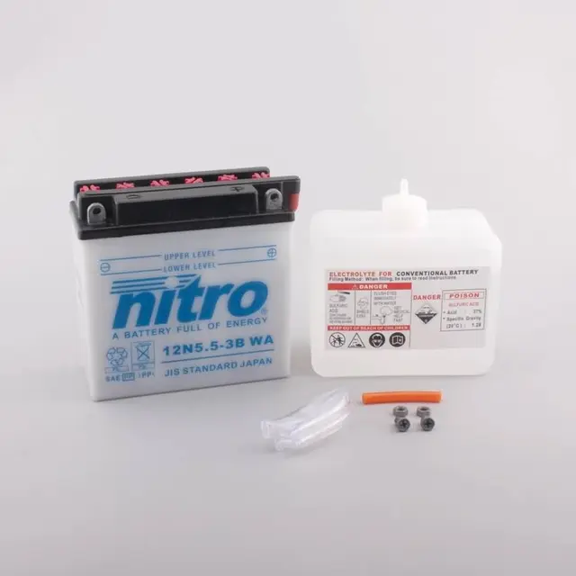 Nitro 12N5.5-3B - 12V ATV/MC/Snøscooter Batteri