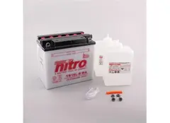 Nitro YB16L-B - 12V ATV/MC/Sn&#248;scooter Batteri 12V, 19Ah, 175x100x155, Syrepakke
