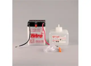Nitro YB2.5L-C - 12V ATV/MC/Sn&#248;scooter Batteri 12V, 2.5Ah, 80x70x105, Syrepakke