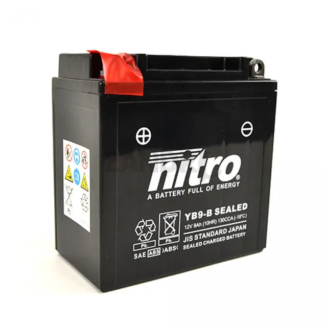 Nitro YB9-B - 12V ATV/MC/Snøscooter Batteri