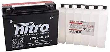 Nitro YTX24H-BS - 12V ATV/MC/Snøscooter Batteri