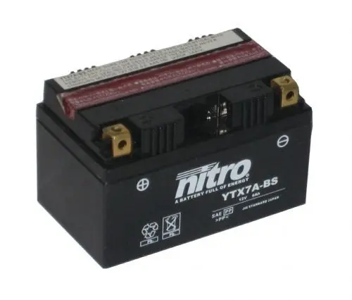 Nitro YTX7A-BS - 12V ATV/MC/Snøscooter Batteri