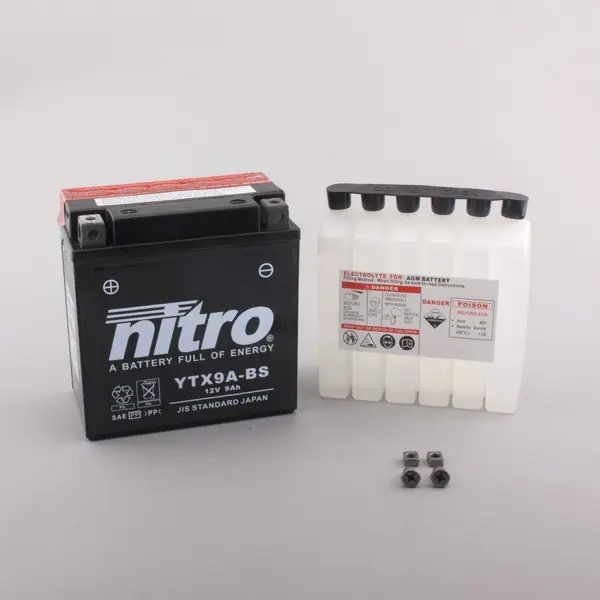 Nitro YTX9A-BS - 12V ATV/MC/Snøscooter Batteri