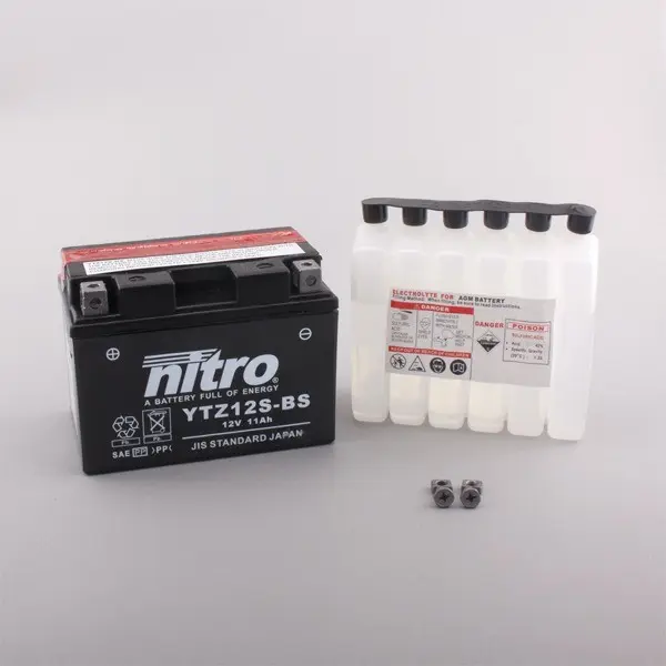 Nitro YTZ12S-BS - 12V ATV/MC/Snøscooter Batteri