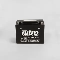 Nitro Y50-N18L-A - 12V ATV/MC/Sn&#248;scooter Batteri 12V, 20Ah, 205x90x162, Forsegl. AGM GEL