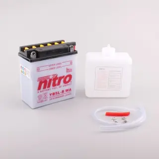 Nitro YB5L-B - 12V ATV/MC/Sn&#248;scooter Batteri 12V, 5Ah, 65x121x61, Syreflaske