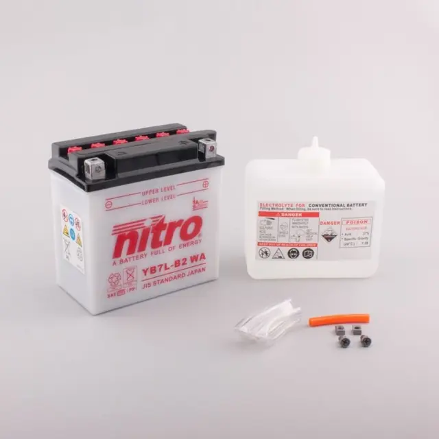 Nitro YB7L-B2 - 12V ATV/MC/Snøscooter Batteri