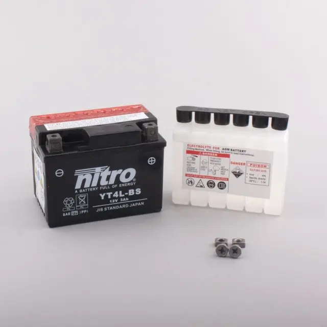 Nitro N-YT4L-BS - 12V ATV/MC/Snøscooter Batteri