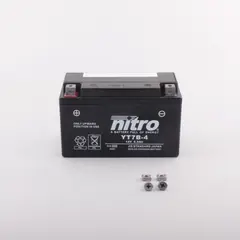 Nitro YT7B-4 - 12V ATV/MC/Sn&#248;scooter Batteri 12V, 6.5Ah, 150x65x93, AGM GEL