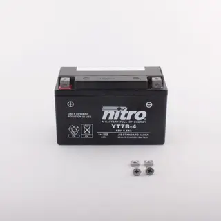 Nitro YT7B-4 - 12V ATV/MC/Sn&#248;scooter Batteri 12V, 6.5Ah, 150x65x93, AGM GEL