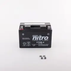Nitro YT9B-4 - 12V ATV/MC/Sn&#248;scooter Batteri 12V, 8Ah, 150x70x105, AGM GEL