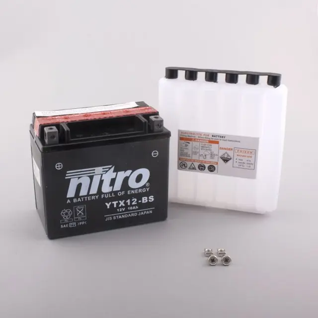 Nitro YTX12-BS - 12V ATV/MC/Snøscooter Batteri