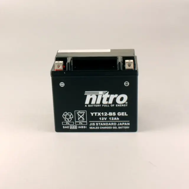 Nitro YTX12-BS - 12V ATV/MC/Snøscooter Batteri