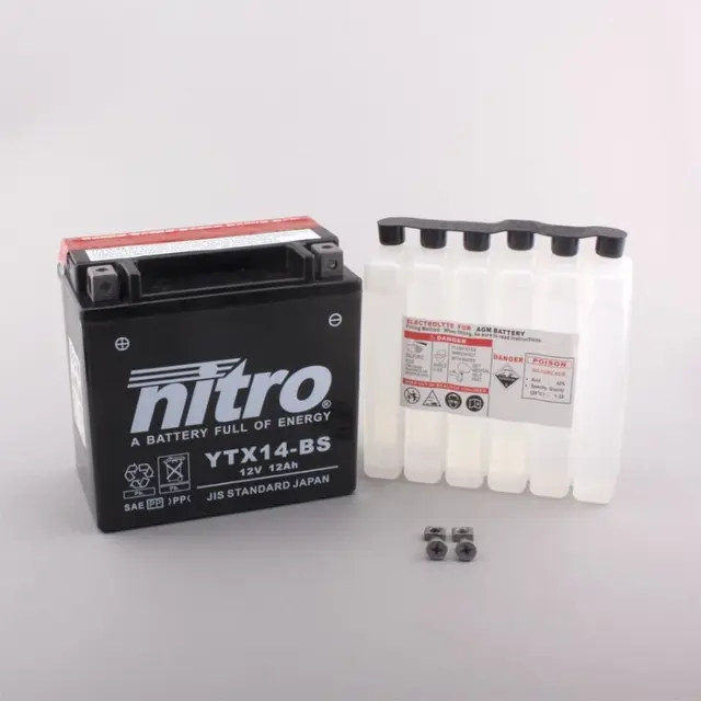 Nitro YTX14-BS - 12V ATV/MC/Snøscooter Batteri