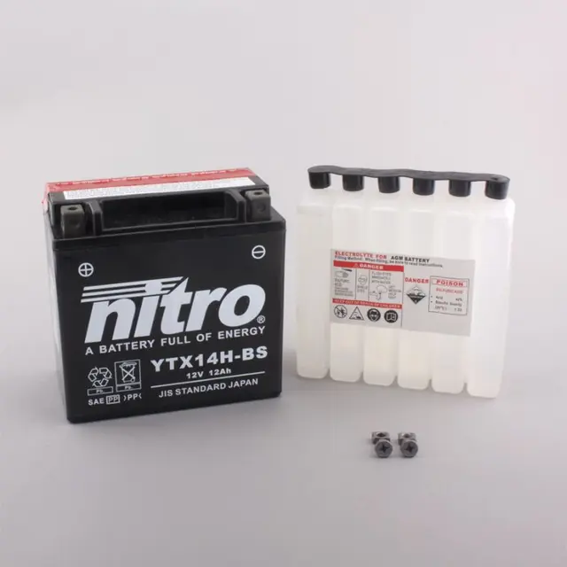 Nitro YTX14H-BS - 12V ATV/MC/Snøscooter Batteri