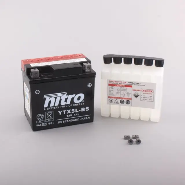 Nitro YTX5L-BS - 12V ATV/MC/Snøscooter Batteri