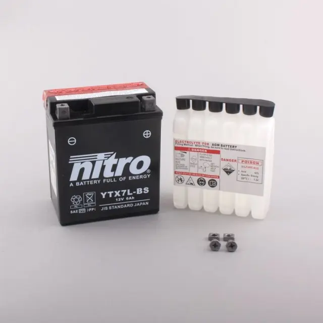 Nitro YTX7L-BS - 12V ATV/MC/Snøscooter Batteri