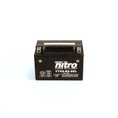 Nitro YTX9-BS - 12V ATV/MC/Sn&#248;scooter Batteri 12V, 8Ah,150x87x105 Forseglet, AGM GEL
