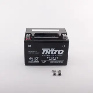 Nitro YTZ12S - 12V ATV/MC/Sn&#248;scooter Batteri 12V, 11Ah, 150x87x110, Forseg., AGM GEL