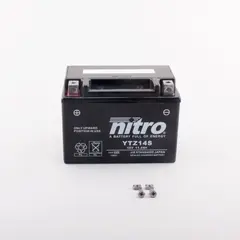 Nitro YTZ14S - 12V ATV/MC/Sn&#248;scooter Batteri 12V, 11.2Ah, 150x87x110, AGM GEL