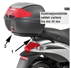 Givi Bagasjebrett Monolock Piaggio Liberty 125 