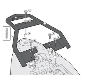Givi bagasjebrett monolock Suzuki Inazum a 250