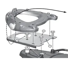 Givi Bagasjebrett Toppboks Monokey BMW F650/F800GS