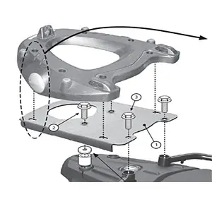 Givi Bagasjebrett Toppboks Monokey BMW F650/F800GS